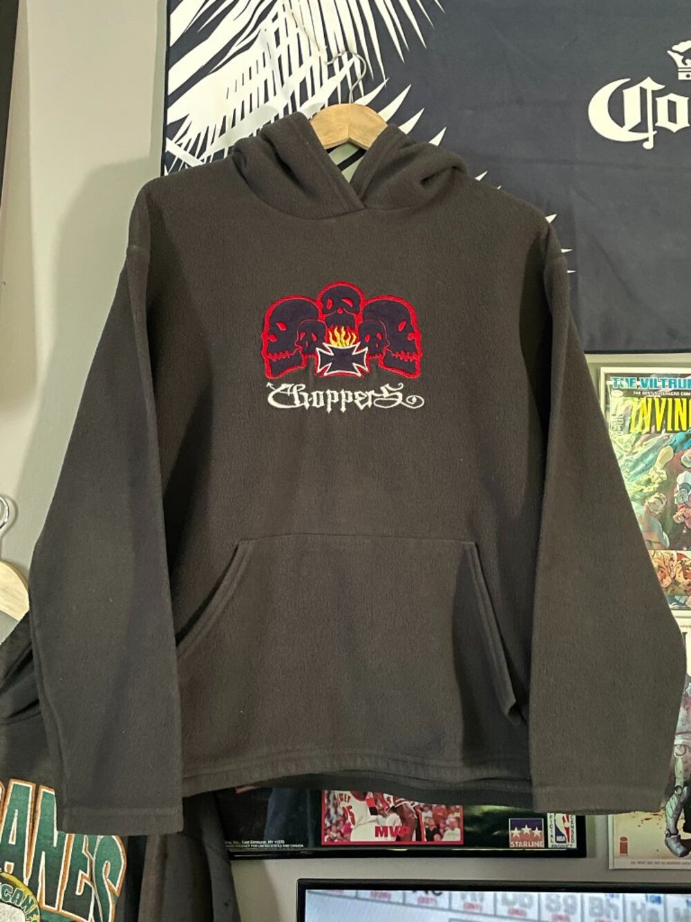 Vintage Choppers Skull Hoodie